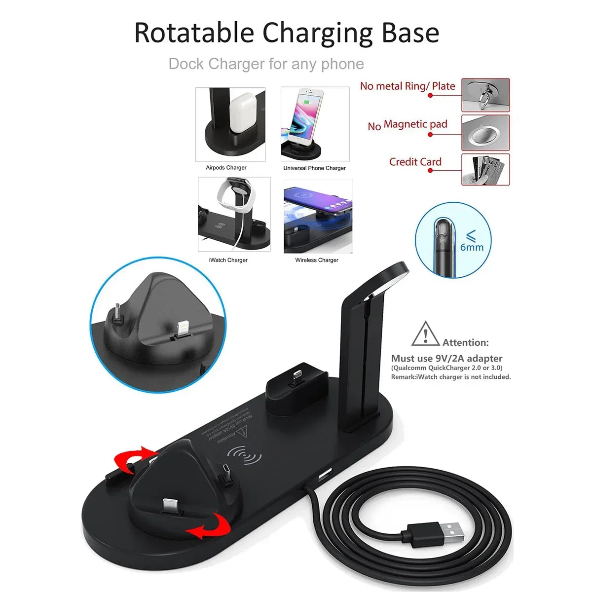 7 In 1 Wireless Charger Stand